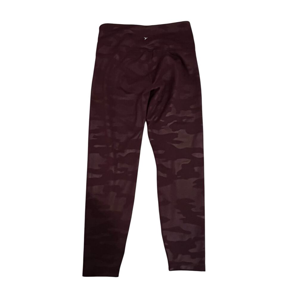 Old Navy, elevate leggings, dark maroon cameo 7/8 size medium petite - Picture 4 of 5